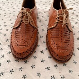 Men's Mexican Hand Made Brown Leather Dress Shoes